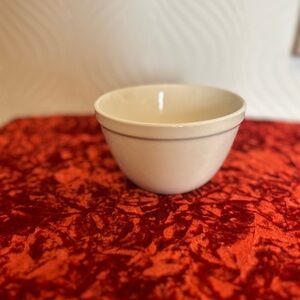 Vintage Cream Ceramic Mixing Bowl